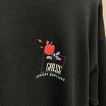 Guess Vintage 1988 Rose Floral Graphic Contrast Cuff Boxy Cut Sweatshirt Large L Photo 1