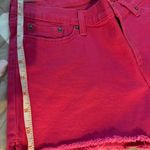 Levi Strauss & CO. Pink Denim Frayed Hem High Rise Short 😘 Photo 12