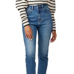 KHAITE Joanne Striped Puff-Sleeve Wool Sweater Photo 1