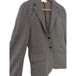 Ann Mashburn Stretch Woven Herringbone Cotton Double Button Blazer Size Medium Photo 3