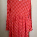 BP  Dress Pink Plaid Ian Long Sleeve Casual Neutral Photo 1