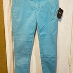 Reign Italia women's 27 low waist distressed worn look SUMMER chino pants 31x25 Blue Photo 0