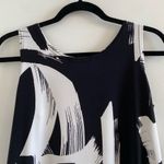 Sympli Black & White Abstract Print Jersey Tank Top Size 10 Photo 9