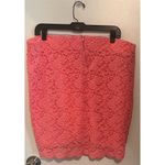 Torrid  1 Women's Coral Lace Floral‎ Mini Pencil Skirt 1x 14-16 Photo 2