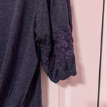 Rewind Women's Navy Top with Lace Sleeves Photo 2