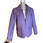 JM Collection Cozy Warm Lavender Purple Quilted Jacket Photo 0