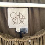 Chaser NWT Ruffle Off The Shoulder Army Green Tunic / Dress Top Size M Photo 3