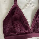 NWT Lively The Palm Lace Busty Bra Plum Wireless Bralette Purple Feminine Size 1 Photo 1