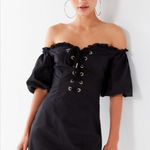 I am gia I.AM.GIA Ayla off shoulder‎ black dress size Medium Photo 0