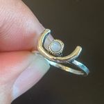 Opal stone moon ring size 5 Photo 7