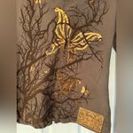 Lauren Moshi  Butterflies & Tree Women’s Brown Hoodie Size XS Photo 4