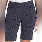 Hilary Radley Hillary Radley Bermuda shorts black with white print LIKE NEW Photo 0