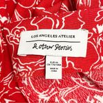 & Other Stories & Other Stories Batwing Sleeve Ruffle Mini Dress Red & White Floral US Size 12 Photo 13
