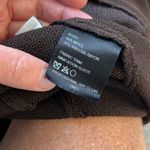 St. John Vintage Santana knit 4 piece brown suede jacket skirt outfit size small Photo 14