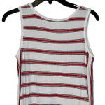 Max Studio Striped Ribbed Stretch Tank Dress Sleeveless Scoop Neck Women Small Photo 6