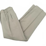 Charter Club NEW  Women's Wool Dress Pants Size 12P Large Petite Tan Khaki Lined Photo 0