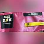 Anthropologie Anthro Maeve Colette Metallic Pink Faux Leather Cropped Wide Leg Pants Sz 26 Photo 6