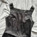 City Triangles Vintage Black Square Neck Mini Dress with Glitter Details Photo 2