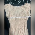 PINKY Boat Neck Lace Short Sleeve Ruched Mini Dress Women’s Sz M NWOT Size M Photo 5