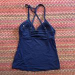 Athleta  NAVY BLUE STRAPPY TANKINI SWIM TOP Photo 2