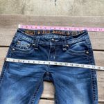 Rock Revival Womens Jeans 27 Alivia Dark Wash Sanded Embellished Back Boot Cut Photo 13