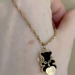 HIYEE Stainless Steel Little Teddy Bear Necklace Gold Photo 4