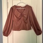 Revolve ASTR the label strappy keyhole blouse mauve medium feminine coquette going out Photo 1
