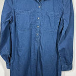 Old Navy  Roll Sleeve denim dress size medium Photo 0