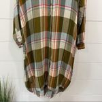 Anthropologie  Pilcro Side-Slit Maxi Tunic Button Down Large C20 Photo 9