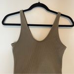 Abercrombie & Fitch Abercrombie Seamless Rib Fabric Scoopneck Bodysuit Green Small Photo 6