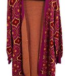 Never Full Dressed Pink Long Cardigan Hidden Closure Size 4 Photo 1