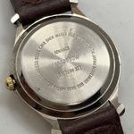 Advance ladies Quartz analog date watch 28mm two tone brown leather w/battery Photo 5