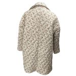Cider White Multicolor Floral Button Quilted Puffer Over Coat Blazer Jacket Sz S Photo 1