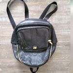 Juicy Couture Large Black Logo Faux Leather Backpack Photo 0