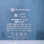 Members Mark Women's Blue Sleeveless Athletic Zen Tank Top size medium Photo 3