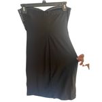 As You Wish As U Wish Women's Small Black Silver Sequin Combo Faux Wrap Mini Dress Prom Photo 2