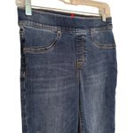 Spanx Distressed Skinny Ankle Jeans Women's Small Dark Wash Frayed Hem Pull-On Photo 3