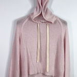 Minnie Rose  pink 100% cashmere hooded sweater size medium Photo 0