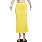 MUSIER PARIS Levant Jersey Skirt, Yellow, FR40/US8 Yellow Size 8 Photo 5