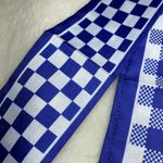 Blue & White Checkered / Plaid Bag Twilly Scarf NEW Photo 4