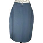 Chloe Size L US 10 Blue Wool Tailored Designer Pencil Skirt FR42 Classic France Photo 1