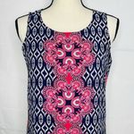Rose + Olive  Sheath Tank Dress Multicolor Geometric Sleeveless Scoop Size 4 Photo 1