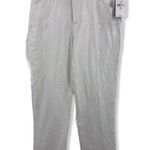 Ralph Lauren  Womens Trouser White Linen Glace Dress Pant Black Label Size 10 New Photo 0