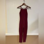 Free People Movement Ashford Side to Side Performance Jumpsuit – Burgundy (S) Red Photo 4