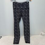 Lululemon  Shine Tight Roll Down High Rise Shimmy Shimmer Black White Sequin 10 Photo 2