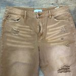 Vervet  Women's Distressed Tan Jeans Photo 2