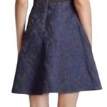 Reiss  Natalie Skater Dress Fit & Flare Floral Textured Jacquard Cutout Navy 4 Photo 1