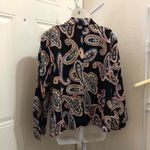 Retro Whimsygoth Gothic Black pink paisley blazer jacket coat shirt multicolored Size L Photo 1