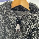 ZARA  Cropped Teddy Full Zip Jacket‎ in Black Size Large Photo 6