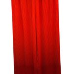 Andrea Iyamah ‎ Atti Ombre Plisse Two-Piece Set Straight-Leg Pants Top Red Small Photo 14